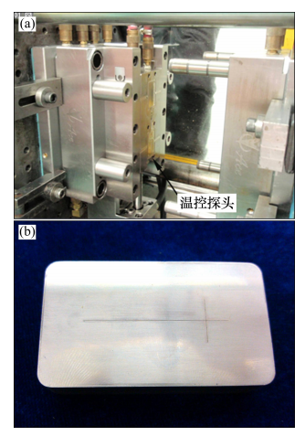 圖4 模芯鑲塊及成型模具