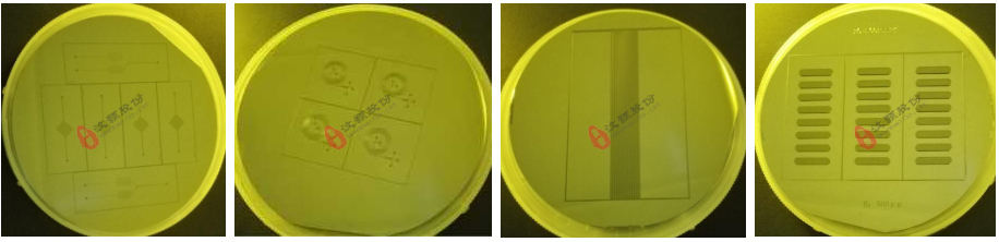 厚度分別為30μ、50μ、200μ、500μ SU-8硅片模具