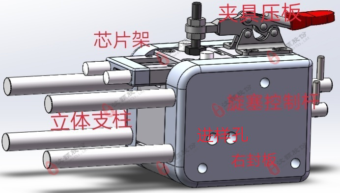 液滴產(chǎn)生、收集、分析模塊于一體的裝置特征圖解