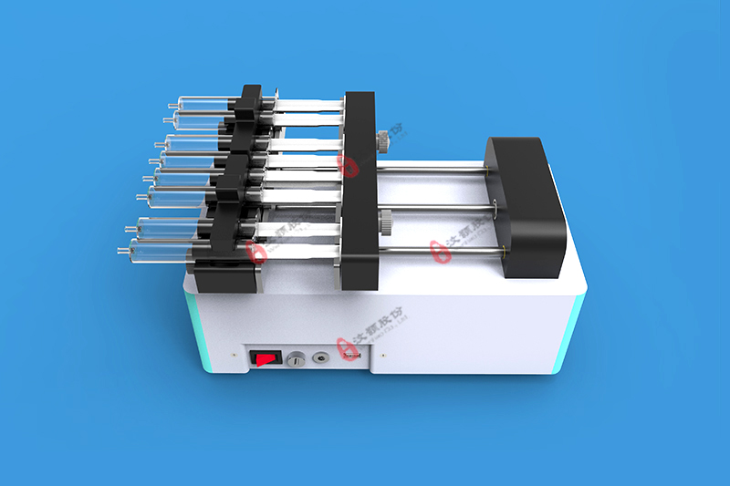 八通道微量注射泵外觀圖 八通道微量注射泵外觀圖