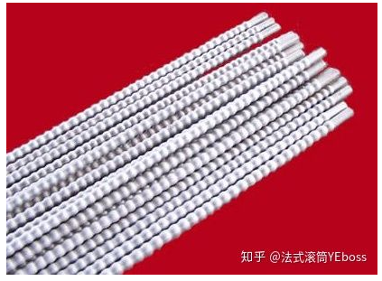 帶有波結結構的換熱管，通過管徑不斷變化形成湍流，強化傳熱。