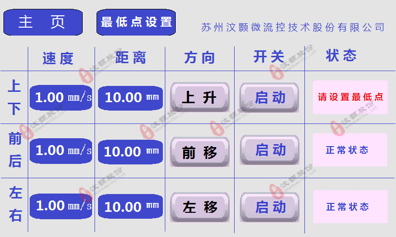 磁性粒子定向移動定位設(shè)備顯示界面